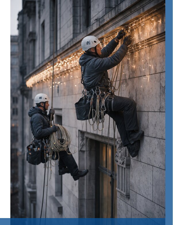 Монтаж новогодней иллюминации в Анапе от 8826 р. | ВЫСОТНИК-Нпа