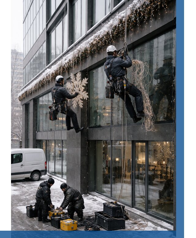 Демонтаж новогоднего оформления в Анапе от 5711 р. | ВЫСОТНИК-Нпа