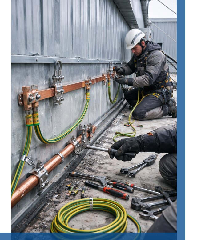 Монтаж заземления здания в Анапе от 25960 р. | ВЫСОТНИК-Нпа