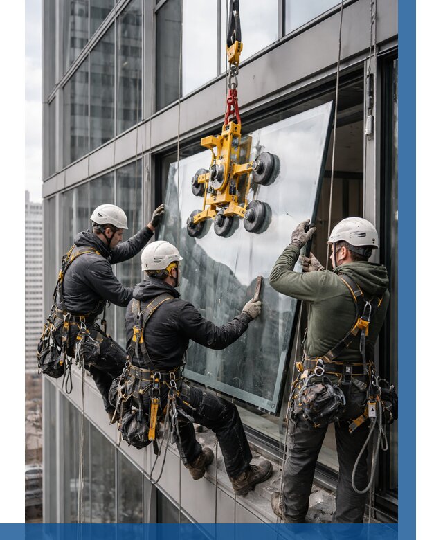 Фасадное остекление зданий под ключ в Анапе от 10384 р. | ВЫСОТНИК-Нпа