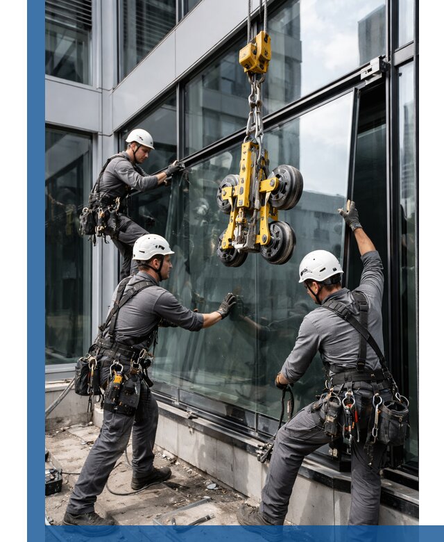 Структурное остекление фасадов в Анапе монтаж и обслуживание