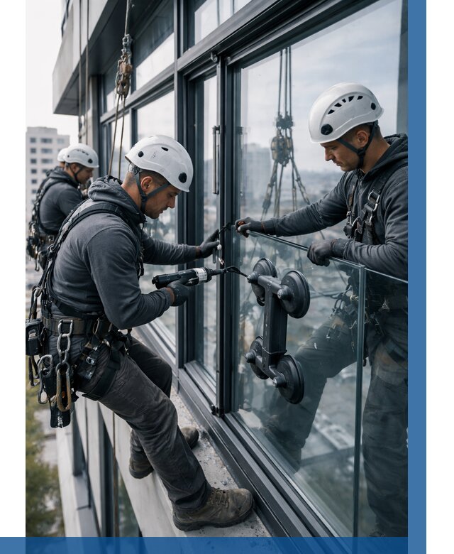 Витражное остекление зданий в Анапе от 3634 р. | ВЫСОТНИК-Нпа