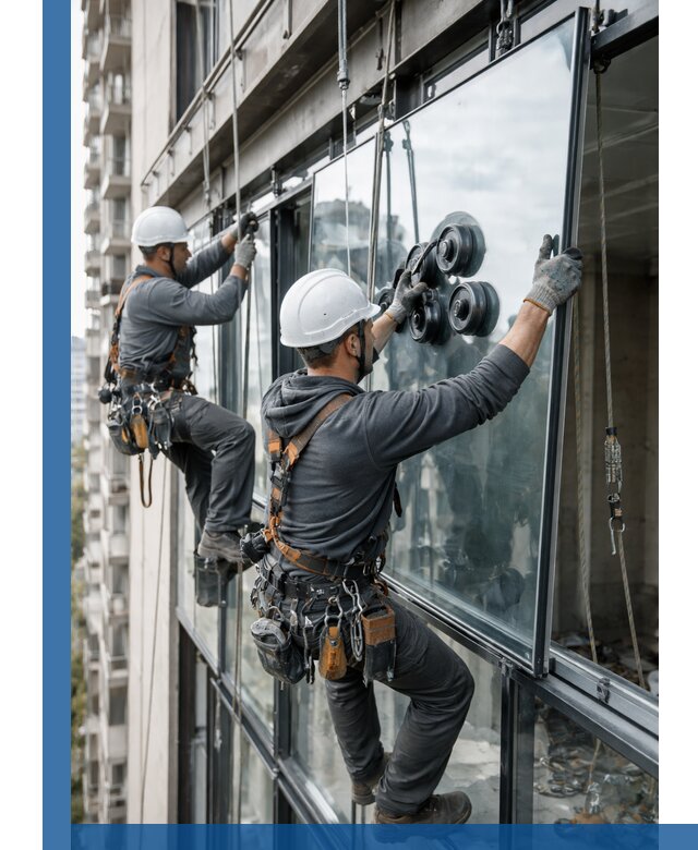 Витражное остекление фасадов и лоджий в Анапе под ключ