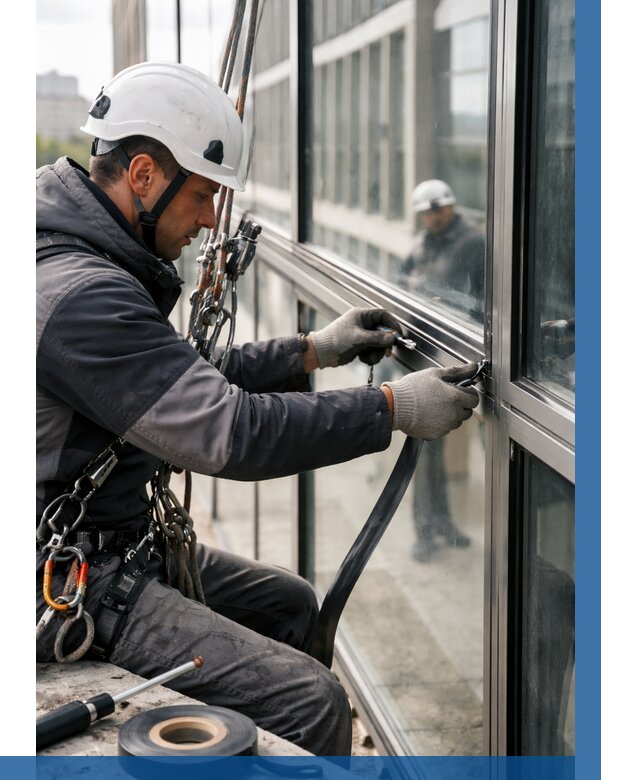 Ремонт витражных конструкций в Анапе от 3634 р. | ВЫСОТНИК-Нпа