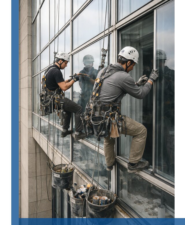 Ремонт витражных конструкций и фасадного остекления в Анапе