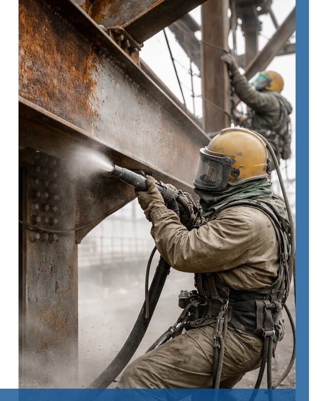 Пескоструйная очистка металлоконструкций в Анапе по 623 р. ВЫСОТНИК-Нпа