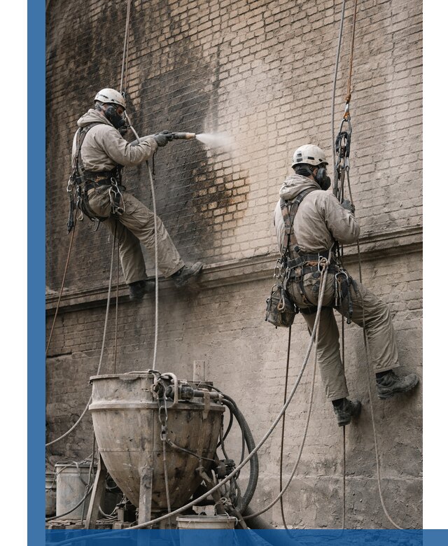 Пескоструйная очистка фасадов в Анапе профессионально