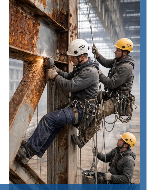 Зачистка металла от ржавчины в Анапе от 363 р. | ВЫСОТНИК-Нпа