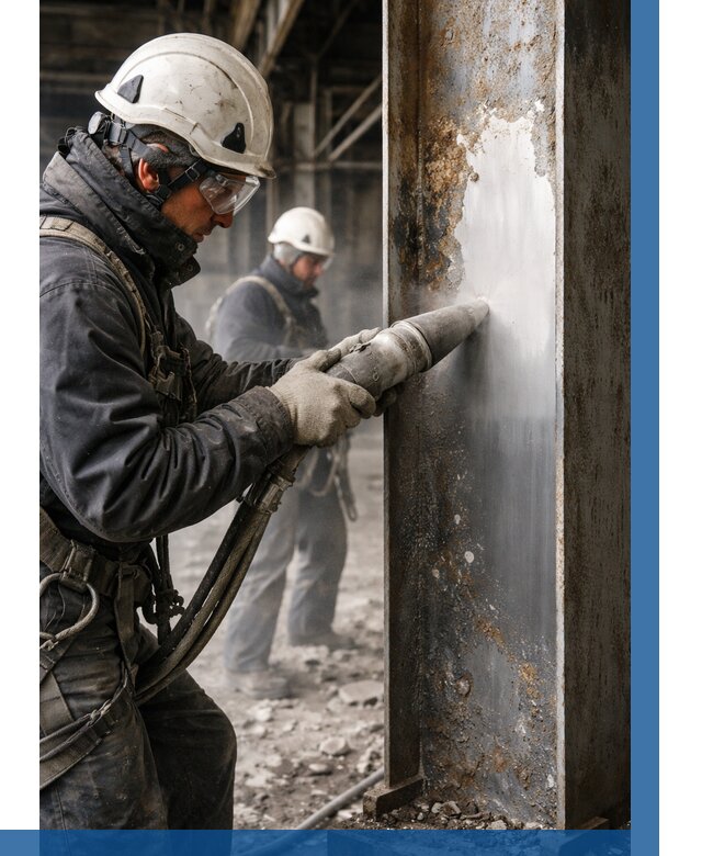 Удаление старой краски с металла в Анапе от 467 р. | ВЫСОТНИК-Нпа