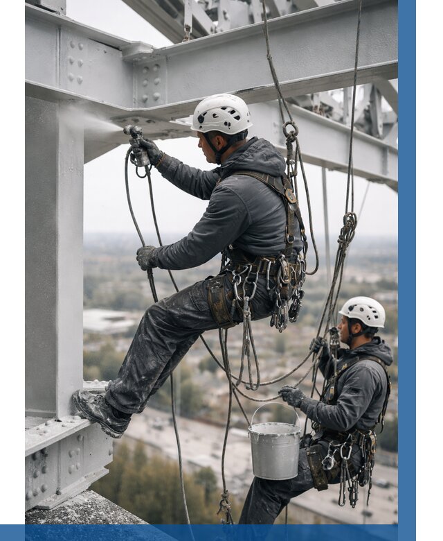 Покраска металлоконструкций на высоте в Анапе 363 р |ВЫСОТНИК-Нпа