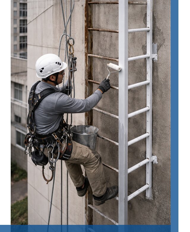 Покраска пожарных лестниц в Анапе от 4673 р. | ВЫСОТНИК-Нпа