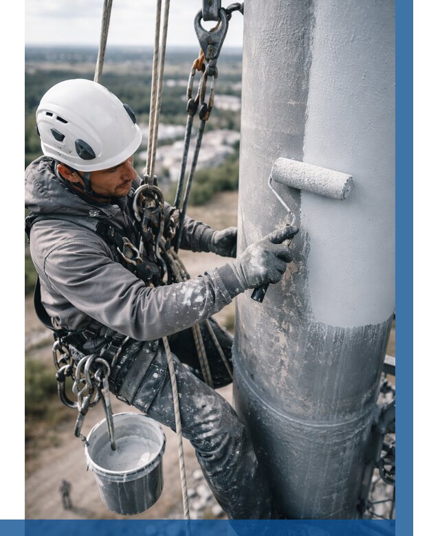 Покраска мачт связи под ключ в Анапе от 883 р. | ВЫСОТНИК-Нпа