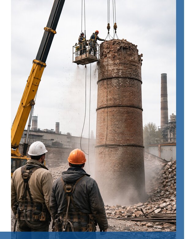 Демонтаж дымовой трубы в Анапе от 93456 р. | ВЫСОТНИК-Нпа, смета