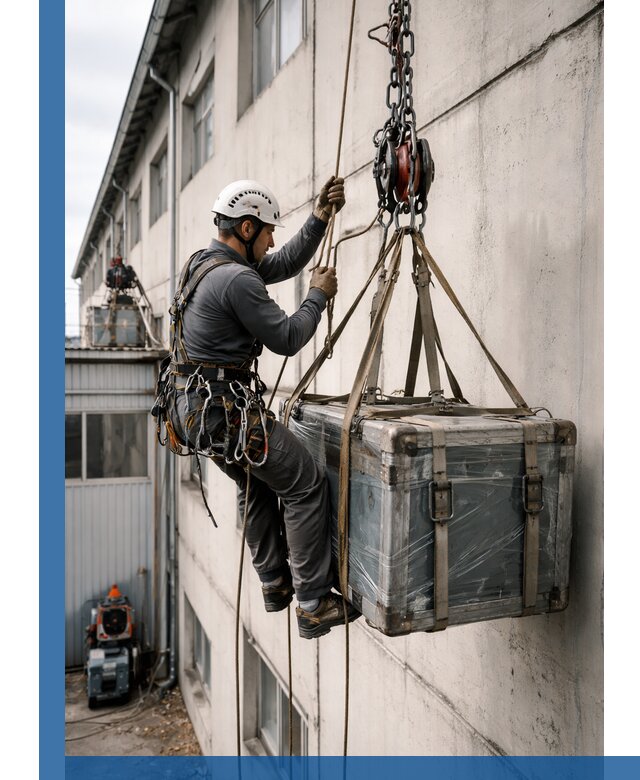 Подъем грузов на высоту в Анапе для промышленных объектов