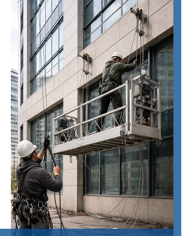 Монтаж и подъем фасадной люльки в Анапе от 12461 р. | ВЫСОТНИК-Нпа