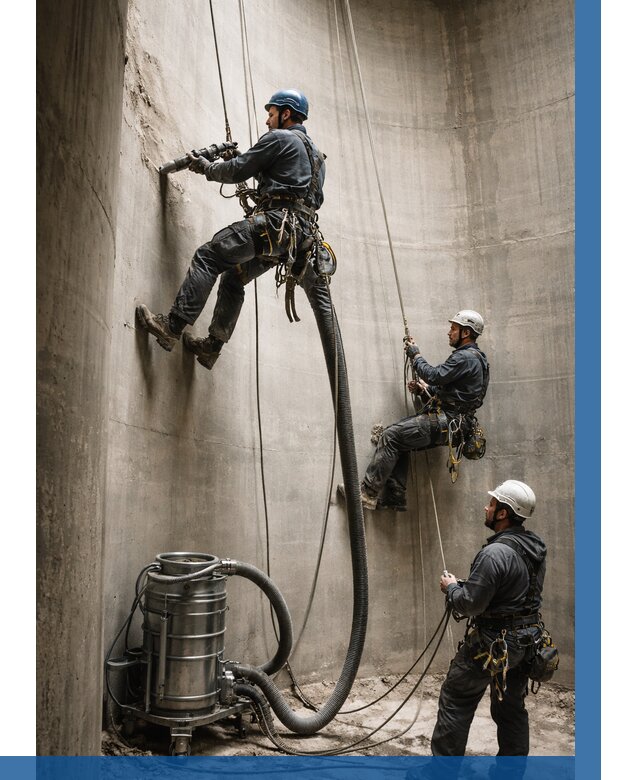 Зачистка силосов в Анапе от 4673 р. Договор и смета ВЫСОТНИК-Нпа