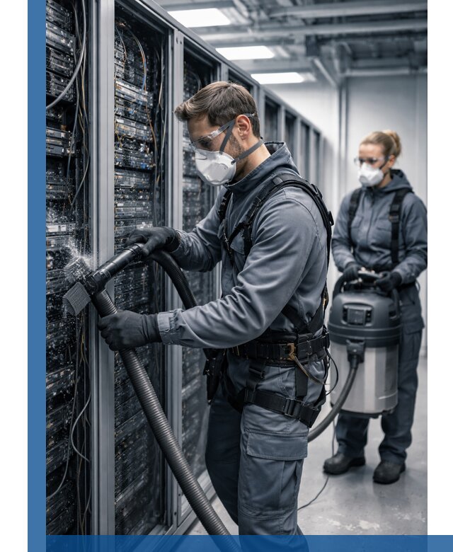 Обеспыливание серверной комнаты в Анапе, профессиональная очистка