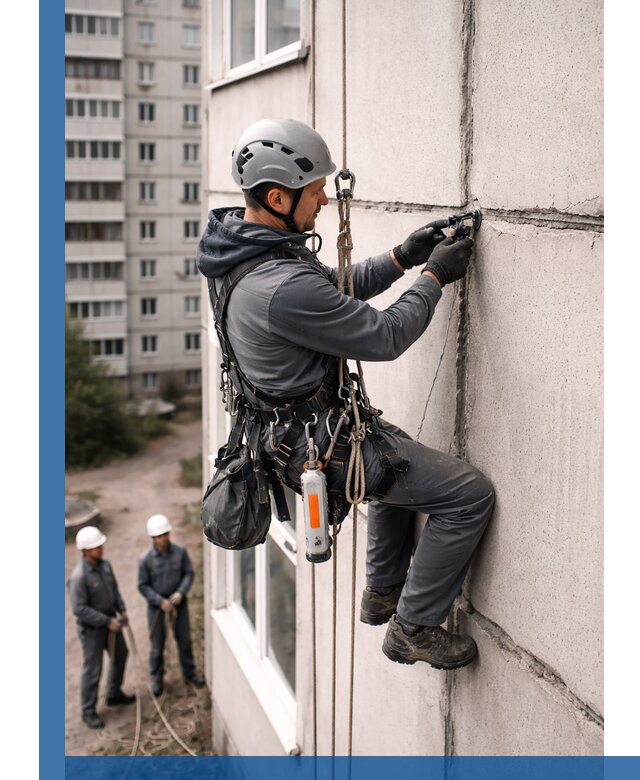 Обследование межпанельных швов и герметизация в Анапе